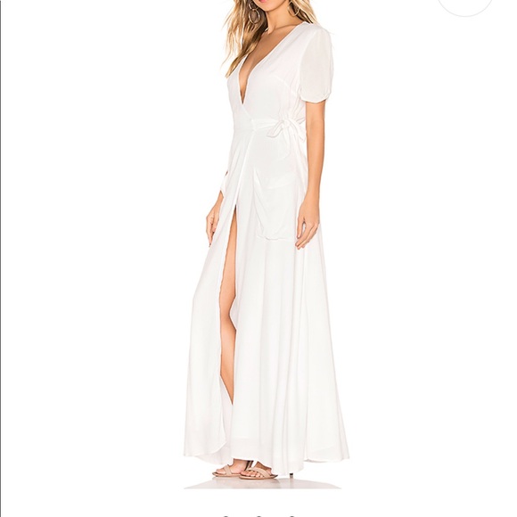 Revolve white maxi dress jetset diaries size small - Picture 2 of 5